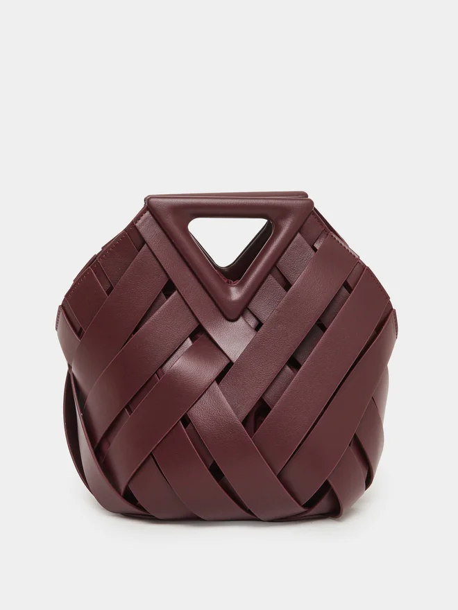 ستايلي حقيبة يد منسوجة برباط